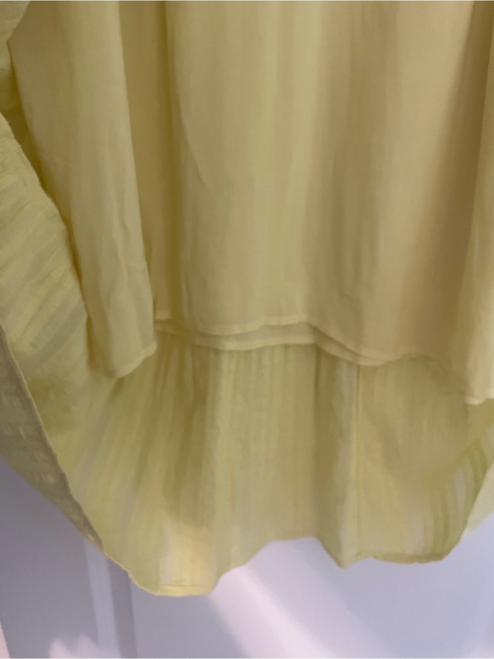 NWT J. Jill Pineapple Yellow V-Neck Tiered Midi Dress Sz M - Picture 6 of 9